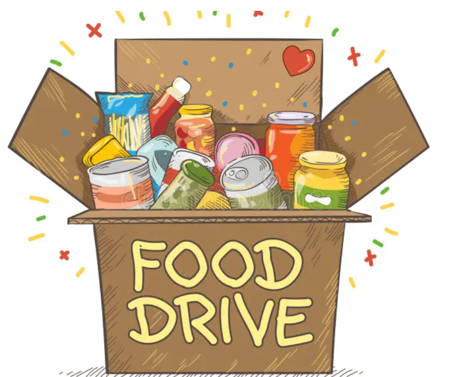 Food drive image of non perishables in a box